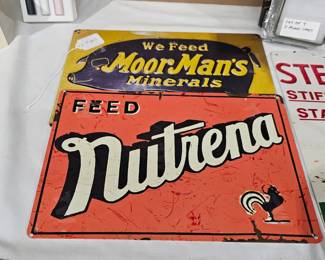 NUTRENA METAL SIGN
