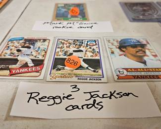 REGGIE JACKSON BASEBALL CARDS