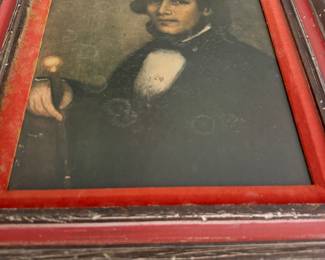 19th century Young Gentleman holding a cane 15.5x18.5
