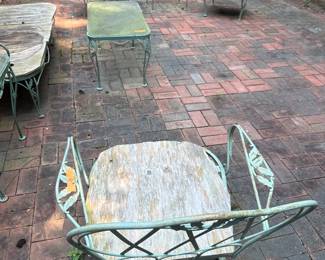 Rod iron chairs and setee