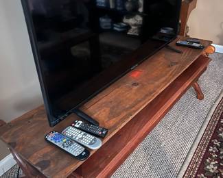Hand made solid wood table.