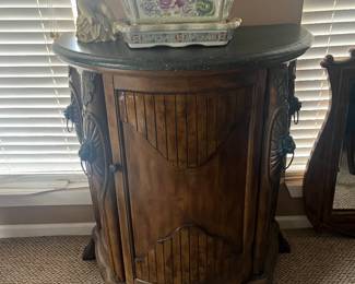 Credenza with matching mirror.