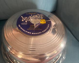 antique musical cake stand