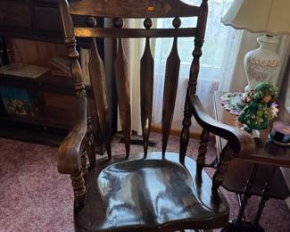vintage maple rocker