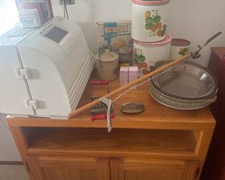 nice oak kitchen cart