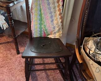 antique nursing rocker