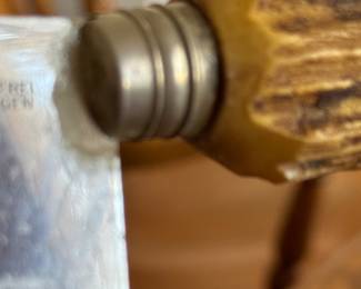 end of the large kitchen knife