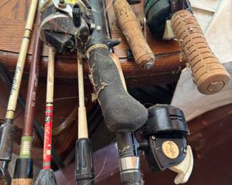 old fishing rods 