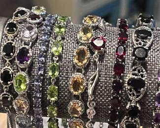 There are 100's of pieces of jewelry available including a large selection of STERLING SILVER PIECES!