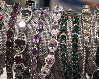 There are 100's of pieces of jewelry available including a large selection of STERLING SILVER PIECES!