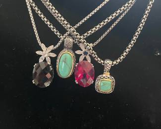 There are 100's of pieces of jewelry available including a large selection of STERLING SILVER PIECES!