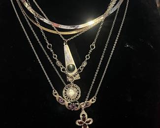 There are 100's of pieces of jewelry available including a large selection of STERLING SILVER PIECES!