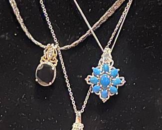 There are 100's of pieces of jewelry available including a large selection of STERLING SILVER PIECES!