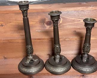 Nice set of solid Brass Candle Sticks