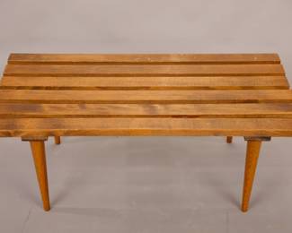 MCM slat bench