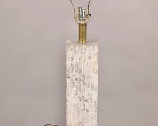 Brutalist Marble Table Lamp