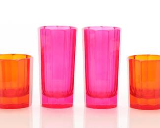 Sebastian Marcen colorful tumblers & Low balls