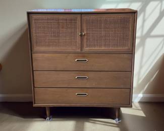 Mid Century Walnut Highboy by BP John (matching queen bed frame)