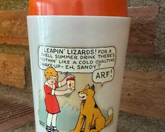 Radio Orphan Annie Ovaltine BEETLEWARE Shake Up Mug 1930s 