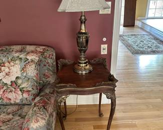 Pair of Side Tables, Pair of Lamps