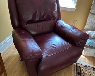 Leather Recliner - Rocks & Swivels