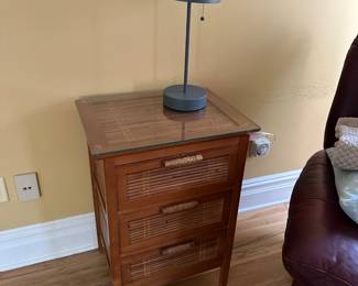 Side Table, Lamp