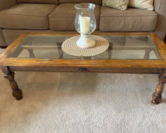 Wood & Glass Coffee Table 