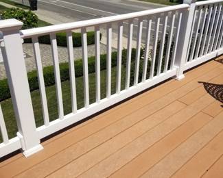 Limited amount of vinyl railing; first generation Trex decking