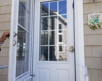 Entry door; storm doors