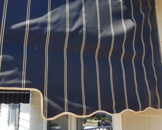 Fixed awnings: fabric detail
