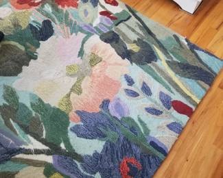 Floral rug by Grandin Road