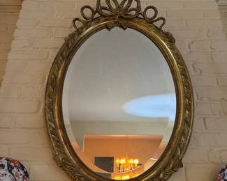 Circa 1820 French Beveled Mirror