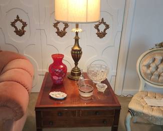 Pair of matching side tables