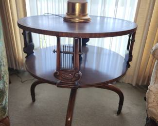 Round side table