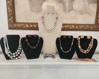 Vintage costume jewelry - sets and individual pieces