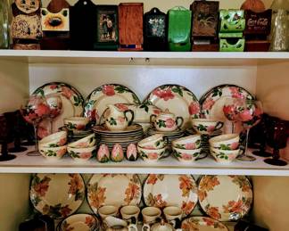 Franciscan Desert Rose and Autumn Leaf dish sets