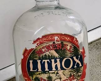 Vintage Hot Springs water bottle