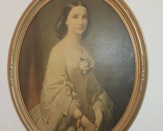 Oval lady portrait
