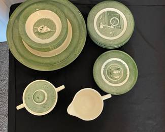 R135 - $45. Colonial Homestead by Royal. 19 Pc Set.