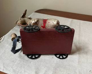 R66 - $65. Kay Cloud Folk Art Horse. Sawdust Filled.