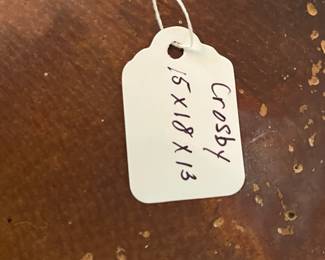 R77 - $75. Vintage Crosby Saddle. (Probably just for display)