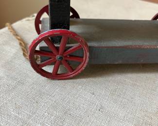 R69 - $45. Pull Horse Toy with metal wheels.