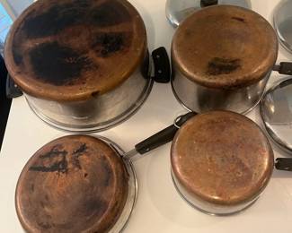 R50 - $50. RevereWare 8pc Set (4 pots / 4 lids)