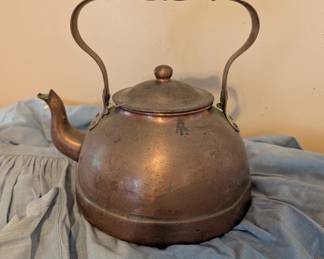 R31 - $20. Antique Tagus R.52 Copper Kettle.