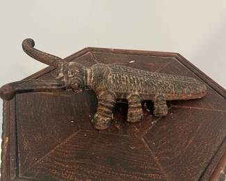 R54 - $25. Vintage Cast Iron Boot Jack Beetle.
