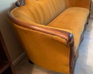 R111 - $125. Antique Velvet Couch.