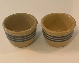 R49 - $15. Antique Custard Cups. Set of 2.