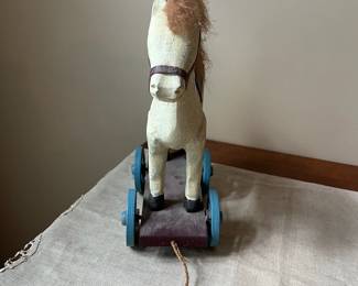 R67 - $10. Vintage Wooden Horse.