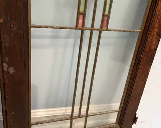 R98 - $95 EACH. 2 available. Both have a cracked piece but still look beautiful!Possibly former cabinet doors.