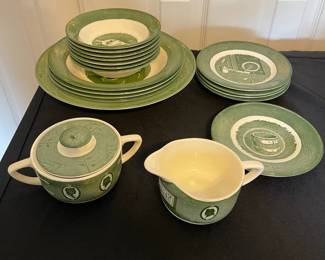 R135 - $45. Colonial Homestead by Royal. 19 Pc Set.